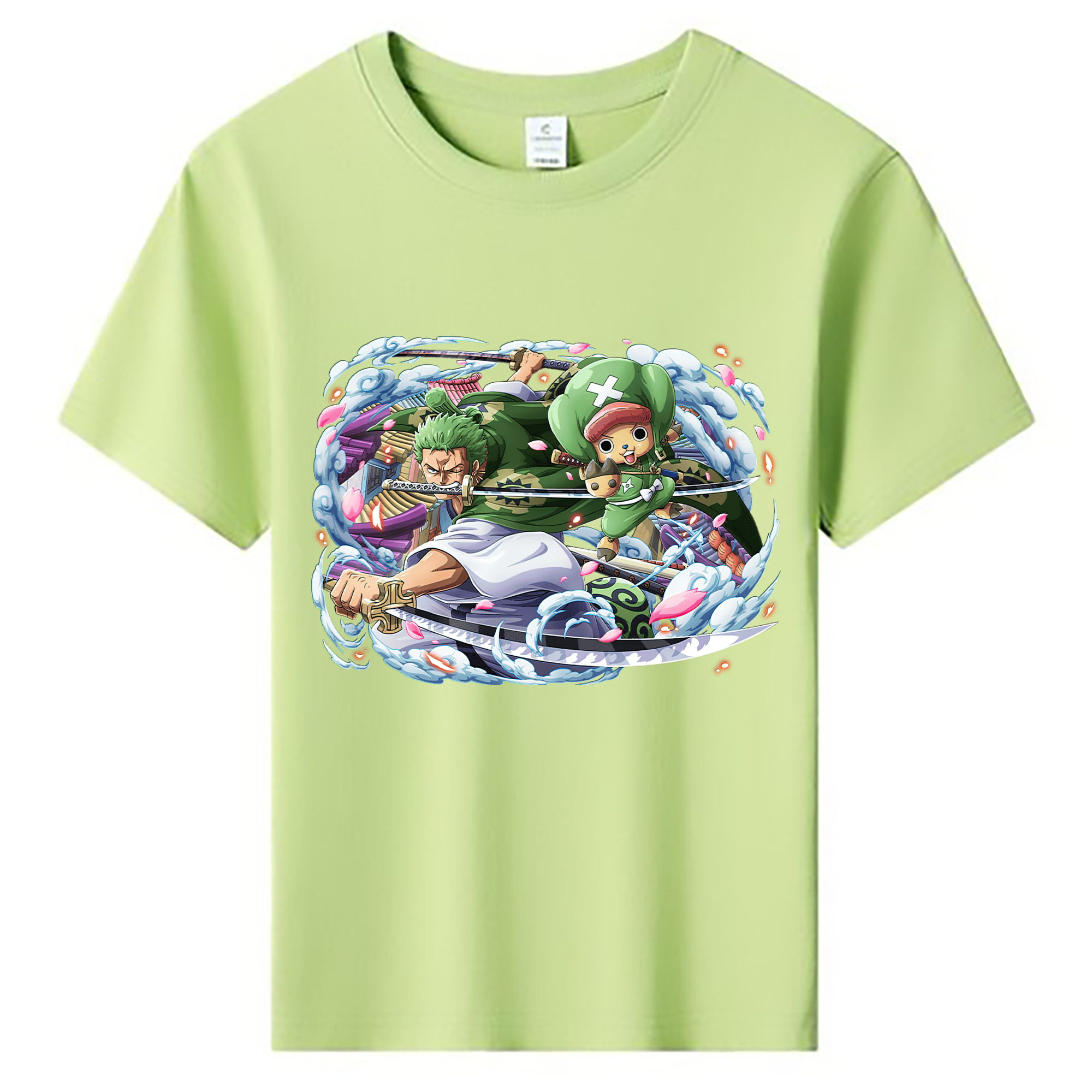 ワンピース ロロノア・ゾロ ONE PIECE Roronoa Zoro 綿100％キッズTシャツ（フロントプリント）